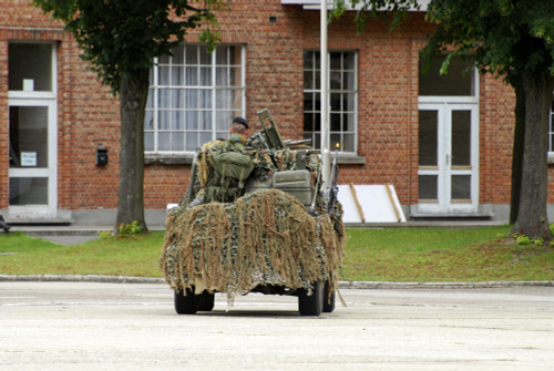 A recce or scout team of the Belgian Army in their VW Iltis jeeps in action Poster Print - Item # VARPSTJAE100023M