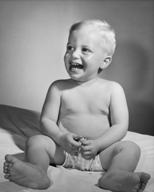 Baby laughing and looking sideways Poster Print - Item # VARSAL2559147A