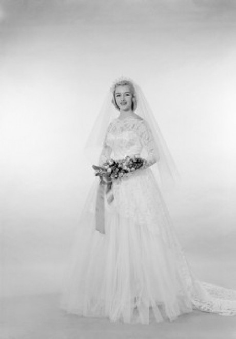 Portrait of young bride Poster Print