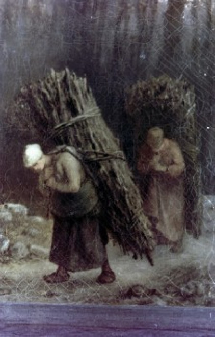 Peasant Women with Brushwood  by Jean-Fran?ois Millet  circa1858  1814-1875  Russia  St. Petersburg  The Hermitage Poster Print - Item # VARSAL90064943