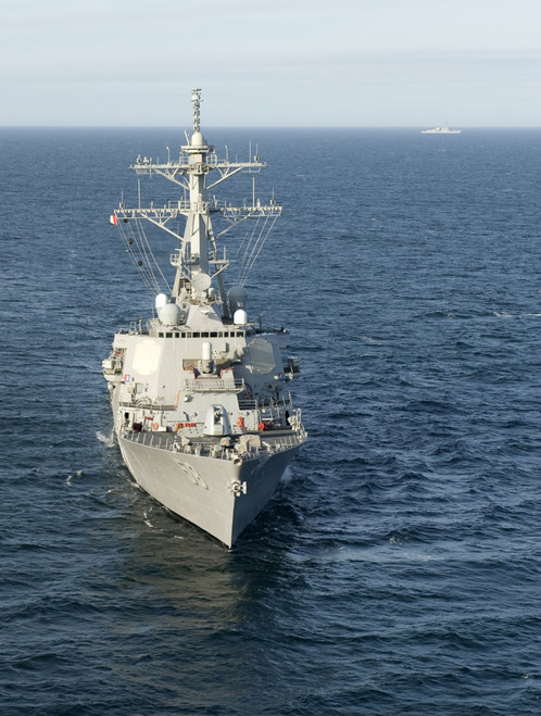 Atlantic Ocean, March 12, 2012 - The guided-missile destroyer USS Laboon is underway in the Atlantic Ocean Poster Print - Item # VARPSTSTK105829M