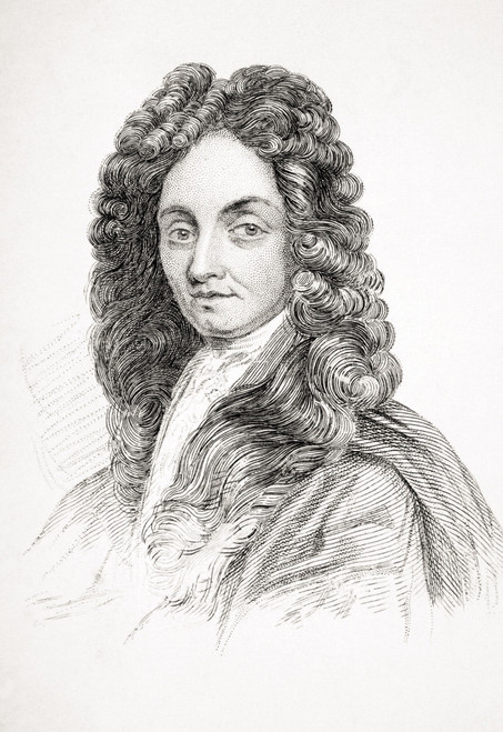 Sir Christopher Wren 1632-1723. English Architect Scientist And Mathematician From Old England's Worthies By Lord Brougham And Others Published London Circa 1880's PosterPrint - Item # VARDPI1855396