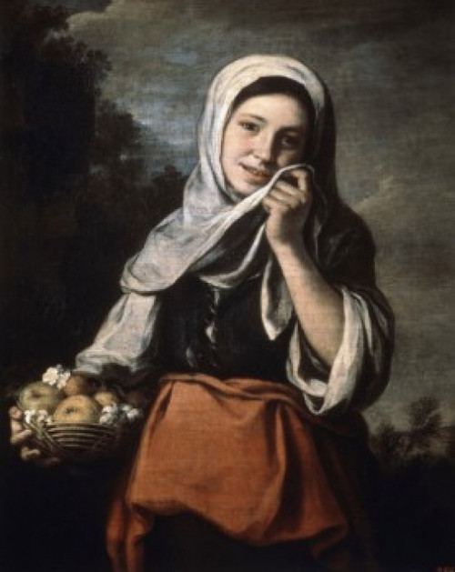 Girl Selling Fruit  ca. 1650  Bartolome Esteban Murillo  Oil on canvas  Pushkin Museum of Fine Arts  Moscow  Russia Poster Print - Item # VARSAL261746