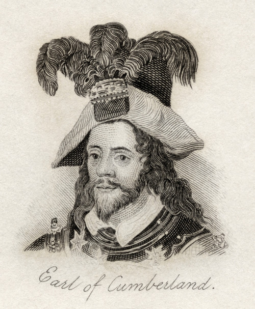 George Clifford 3Rd Earl Of Cumberland 1558 - 1605. English Peer, Kinght Of The Garter, Naval Commander And Courtier In The Court Of Queen Elizabeth I. From The Book Crabb's Historical Dictionary Published 1825. PosterPrint - Item # VARDPI1856196