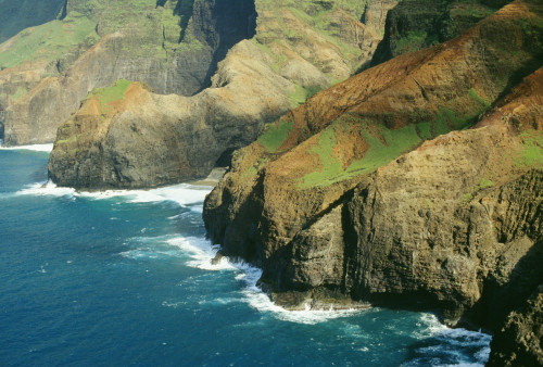 Hawaii, Kauai, Aerial View Of North Shore, Cliffs And Coastline PosterPrint - Item # VARDPI1994895