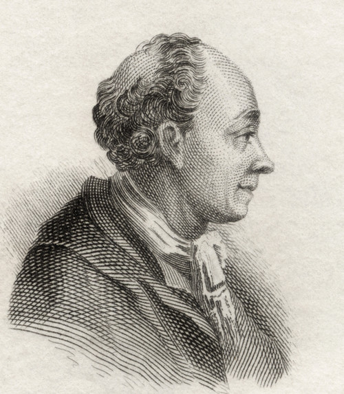 Solomon Gessner,1730 To 1788. Swiss Painter And Poet. From Crabb's Historical Dictionary Published 1825. PosterPrint - Item # VARDPI1905803