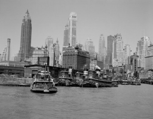 USA  New York  New York City  Harbor with skyline Poster Print - Item # VARSAL255423439
