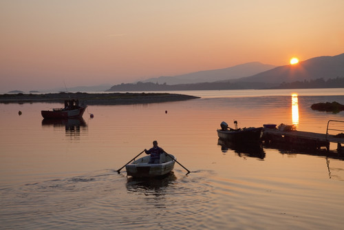 Sunset At Rosdohan Pier Near Sneem; County Kerry, Ireland PosterPrint - Item # VARDPI1942087