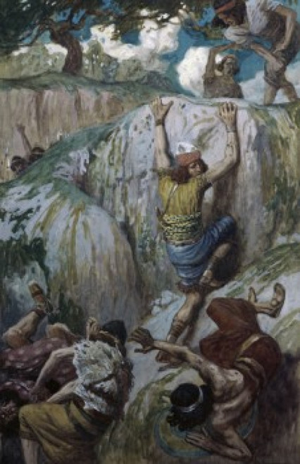 Jonathan at the Assault of the Philistines  James J. Tissot  Jewish Museum  New York  USA Poster Print - Item # VARSAL999506