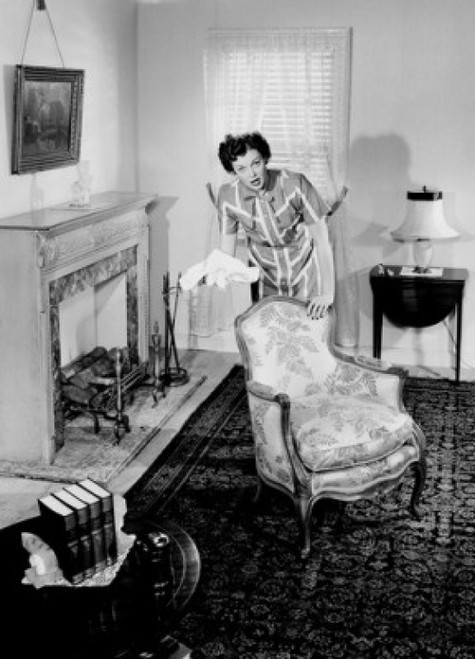 Woman dusting living room Poster Print - Item # VARSAL255419106B