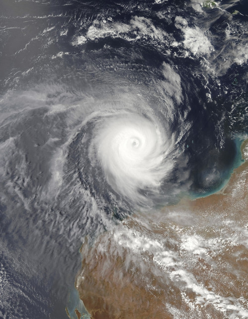December 25, 2008 - Tropical Cyclone Billy off the coast of Western Australia Poster Print - Item # VARPSTSTK202479S
