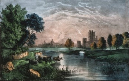 A Scene in Old Ireland  Currier & Ives  Color lithograph  Library of Congress  Washington  D.C.  USA Poster Print - Item # VARSAL9001280