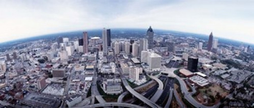 Ariel View of Atlanta  Georgia Poster Print by Panoramic Images (29 x 12) - Item # PPI26013