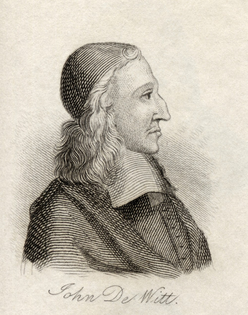 Johan De Witt 1625-1672 Dutch Statesman Political Leader Of Holland From The Book Crabbs Historical Dictionary Published 1825 PosterPrint - Item # VARDPI1855570