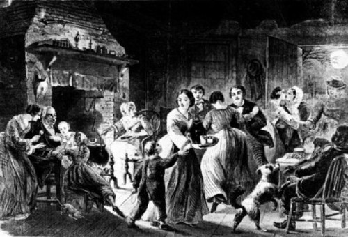 New Year's Eve by unknown artist  litograph  1861   artist unknown Poster Print - Item # VARSAL995103035