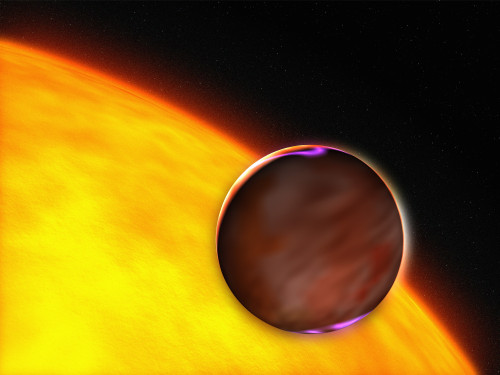 A close-up of an extrasolar planet passing in front of a Sun-like star Poster Print - Item # VARPSTSTK201291S