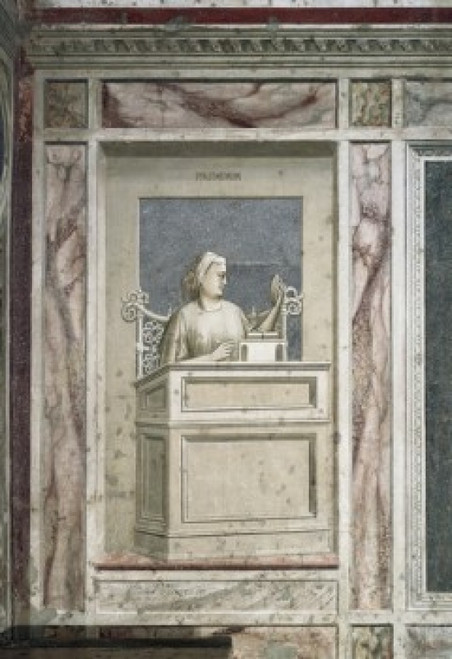 Prudence  1303-1305  Giotto  Fresco  Capella degli Scrovegni  Padua  Italy Poster Print - Item # VARSAL263389