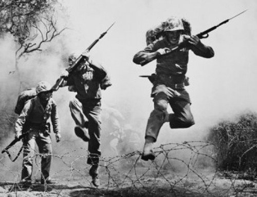 Soldiers at a combat conditioning course  US Marine Corps  Camp Pendleton  California  USA Poster Print - Item # VARSAL25527406