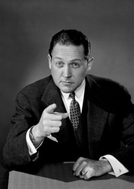 Portrait of businessman pointing Poster Print - Item # VARSAL255420341