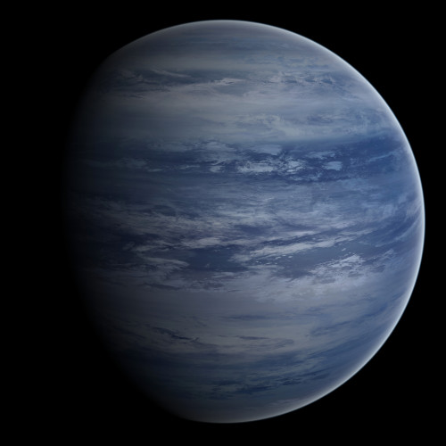Artist's concept of a blue-white gas giant planet Poster Print - Item # VARPSTFHV100029S