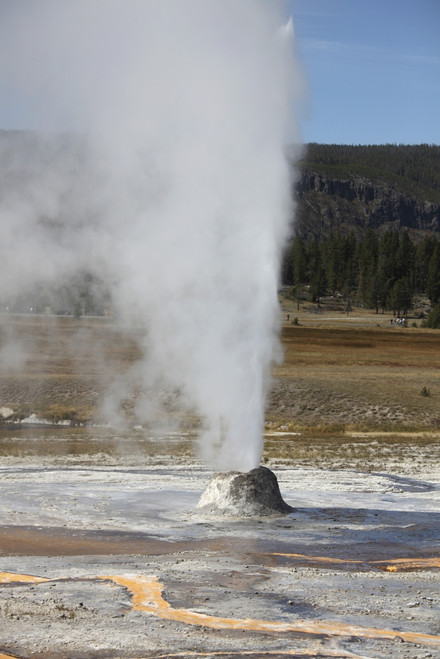 September 11, 2009 - Beehive Geyser erupting, Upper Geyser Basin geothermal area, Yellowstone Caldera, Yellowstone National Park, Wyoming. Poster Print - Item # VARPSTRRS300318S