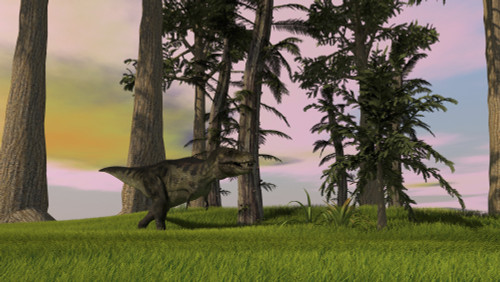 Tyrannosaurus Rex hunting in grasslands Poster Print - Item # VARPSTKVA600665P Tyrannosaurus Rex hunting in grasslands Poster Print - Item # VARPSTKVA600665P