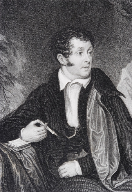 Thomas Campbell 1777 To 1844 Scottish Poet Author Of The Pleasures Of Hope Engraver Joseph Jenkins After D. Mc Clise PosterPrint - Item # VARDPI1860765