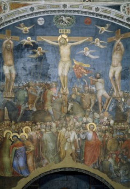 Crucifixion by Giusto de' Menabuoi   fresco     Italy   Padua   Padua Cathedral   Baptistery Poster Print - Item # VARSAL263565