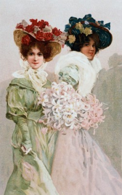 Friends Strolling Nostalgia Cards Poster Print - Item # VARSAL9801277