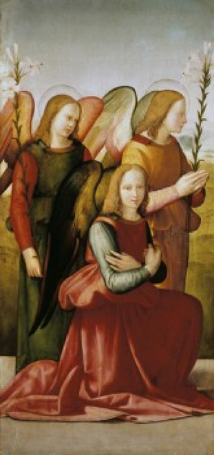 Angels of the Annunciation  Francesco Granacci  Oil on wood   Galleria dell'Accademia  Florence Poster Print - Item # VARSAL3810412690