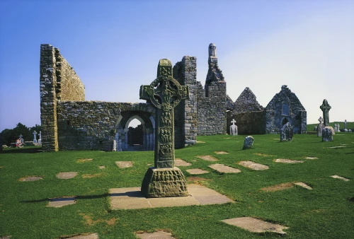 Clonmacnoise, Co Offaly, Ireland, West Cross, Cross Of The Scriptures PosterPrint - Item # VARDPI1803446