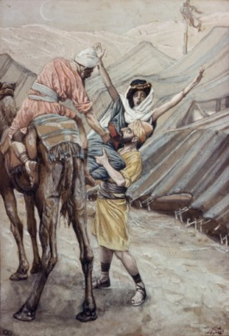 The Seduction of Dinah  Daughter of Leah  James J. Tissot   Jewish Museum  New York Poster Print - Item # VARSAL999460