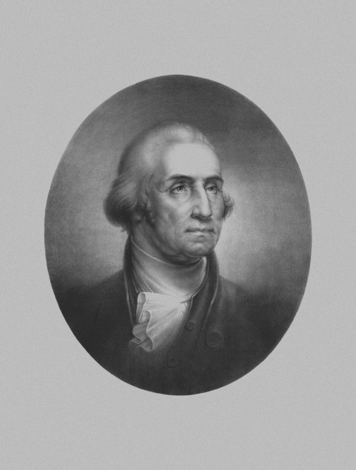 Vintage American History print of the bust of President George Washington. Poster Print - Item # VARPSTJPA100839M