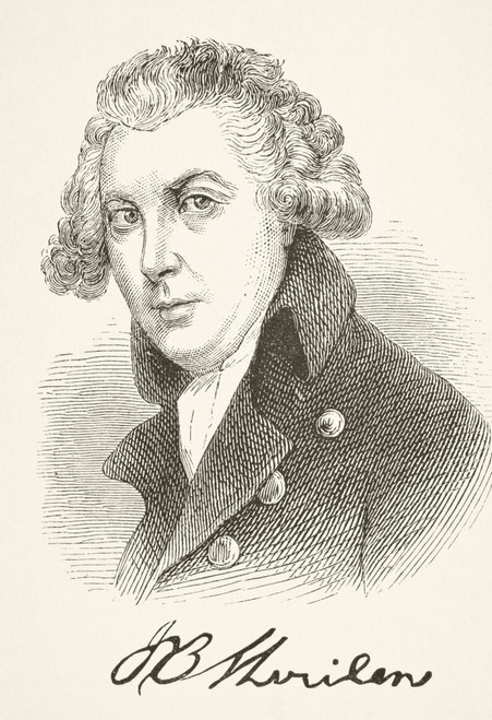 Richard Brinsley Sheridan 1751- 1816. Anglo-Irish Dramatist And Politician. From The National And Domestic History Of England By William Aubrey Published London Circa 1890 PosterPrint - Item # VARDPI1856323