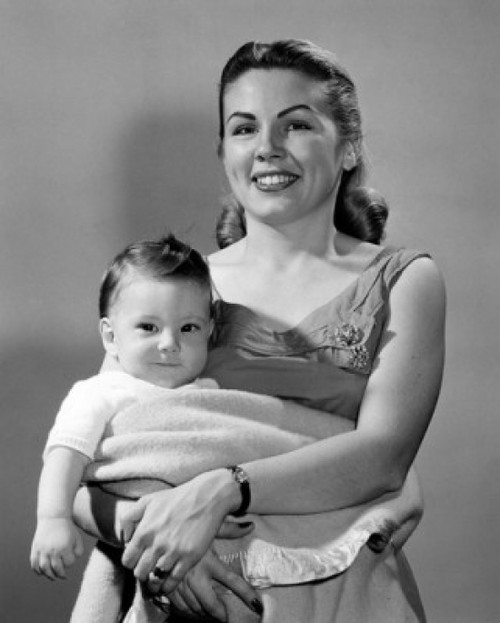 Portrait of young mother holding baby boy Poster Print - Item # VARSAL2559818A