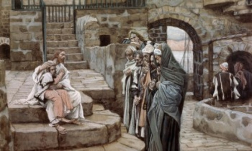 Jesus and the Little Child  James Tissot Poster Print - Item # VARSAL9999150
