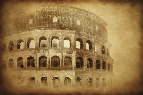 Vintage photo of Coliseum in Rome, Italy Poster Print - Item # VARPSTEVK200238S