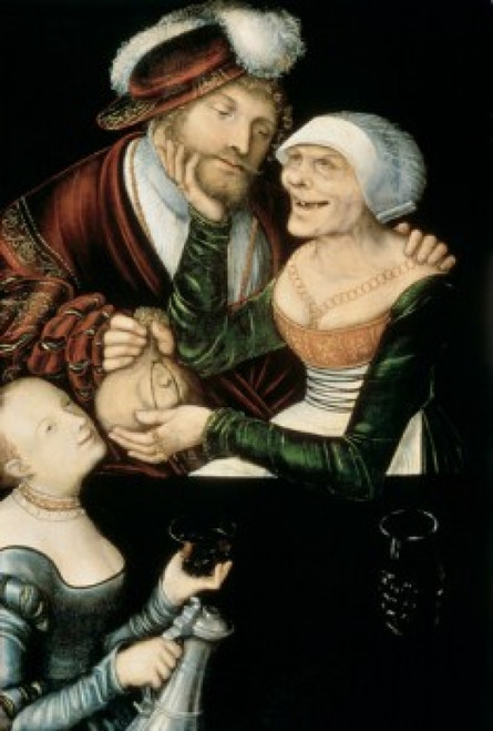 A Procuress   c. 1530  Lucas Cranach  the Elder  Georgian Fine Art Museum  Tiflis  Poster Print - Item # VARSAL261752