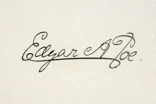 Signature Of Edgar Allan Poe 1809 To 1849 American Writer. PosterPrint - Item # VARDPI1839567