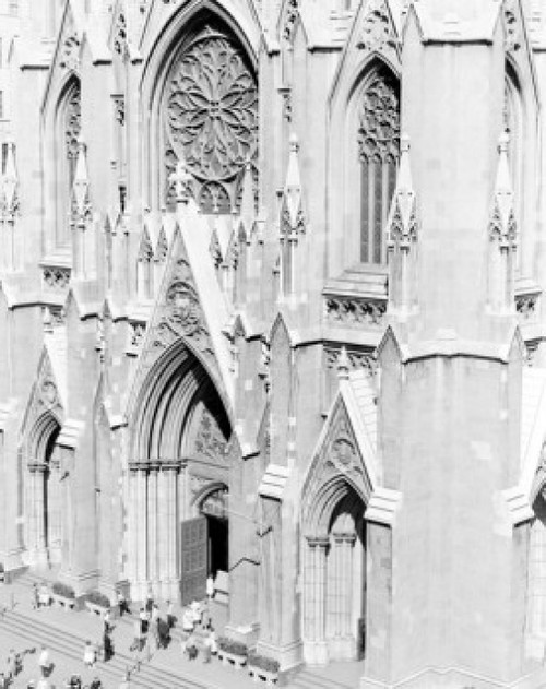 USA  New York City  Elevate d view of St. Patricks Cathedral Poster Print - Item # VARSAL255423789