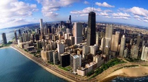 Chicago  IL Poster Print by Panoramic Images (22 x 12) - Item # PPI76477