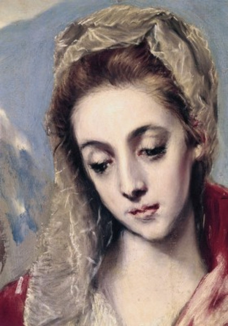 Holy Family - Detail Of Madonna  El Greco Poster Print - Item # VARSAL3815400865