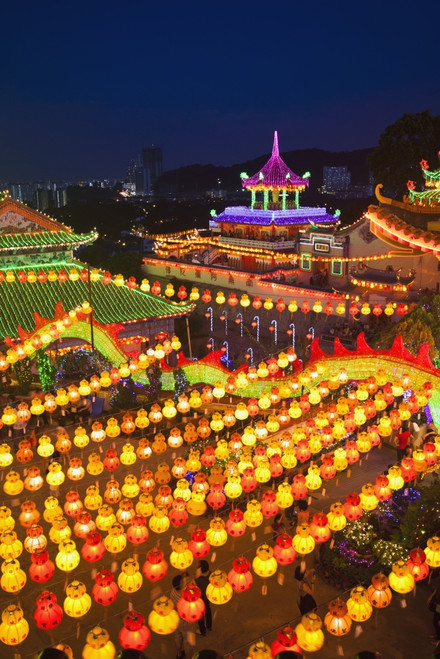 The fantastic lighting of Kek Lok Si Temple; Penang, Malaysia PosterPrint - Item # VARDPI12252346