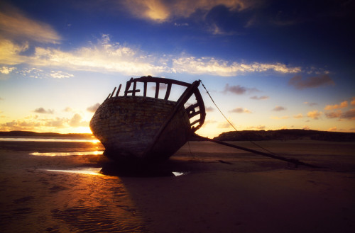 Shipwreck At Sunset, Co Donegal, Ireland PosterPrint - Item # VARDPI1810678
