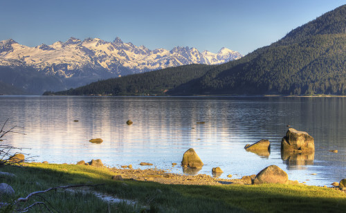 View Of Lutak Inlet And The City Of Haines, Southeast Alaska, Summer, Hdr Image PosterPrint - Item # VARDPI2171824