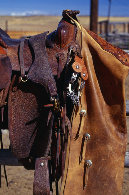 Cowboy's Saddle And Chaps Detail PosterPrint - Item # VARDPI1783838