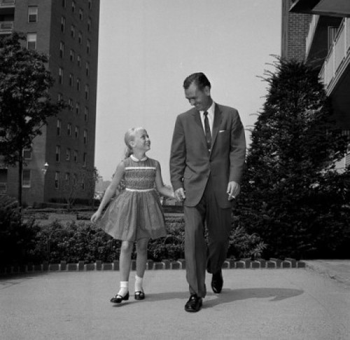 Father walking hand in hand with daughter Poster Print - Item # VARSAL255417126