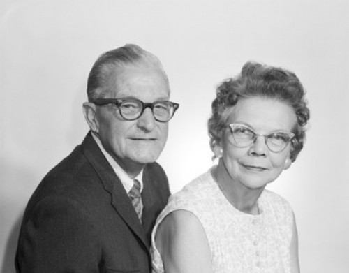 Portrait of senior couple Poster Print - Item # VARSAL255416295
