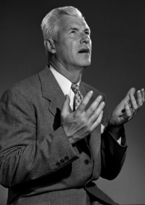 Studio portrait of man gesturing Poster Print - Item # VARSAL25512414