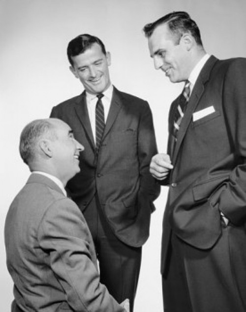 Three businessmen talking Poster Print - Item # VARSAL25548032